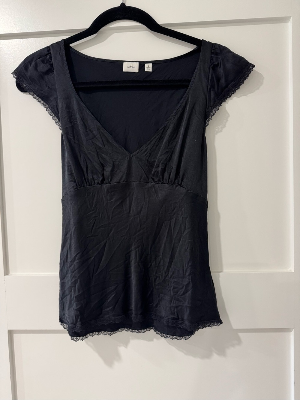 ARITZIA Wilfred Silk Tie Top